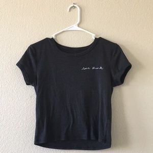 Aeropostale Crop top embroidered tee